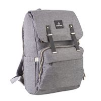 Mochila Maternal Mudador Bebesit Melange Gris