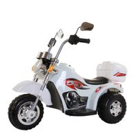 Moto Eléctrica Chopper Blanco Bebesit