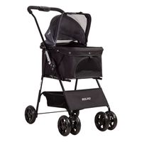 Coche Mascotas Plegable Easy Perro Gato Negro BeePet Bebesit