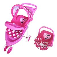 Coche de Juguete para Muñeca Jogger con Silla Minnie Disney