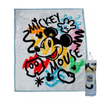 Frazada Ultra Soft Mickey Mouse 80x110cm Celeste Disney