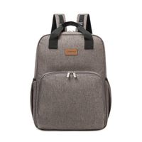 Mochila Maternal 3 En 1 Pañalera Cuna Y Mudador Portátil Gris Bebesit