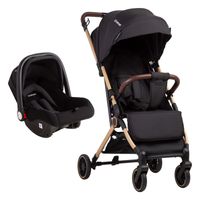 Coche Maleta Compacto Travel System Soho Negro Bebesit