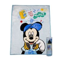 Frazada Ultra Soft Mickey Music 80x110cm Celeste Disney