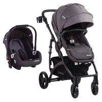 Coche Cuna Travel System Explorer LX Negro