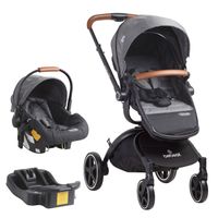 Coche Travel System Deluxe 360° SX Gris