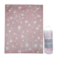 Frazada Ultra Soft Estrella 110x140cm Rosado Bebesit