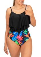 Bikini tiro alto Maori Negro