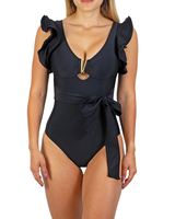 Traje de baño  mujer entero Victoria vuelos colores