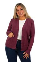 Cárdigan Mujer Bolsillos texturado colores HIPSY