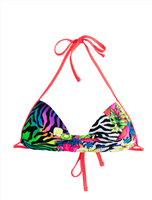 Top bikini básico estampado wild colores