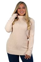 Sweater mujer texturado colores lineas extra linda