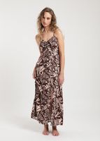 Vestido Largo Hongos Terracota