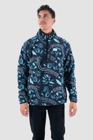 Polar Hombre Half Zip Patch Moke Petrol