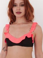 Top de Bikini Daikiri Mujer Horma Vuelos Negro Filtro UV50+