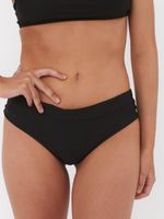 Bottom de Bikini Daikiri Mujer Calzón Sin Costuras Negro Filtro UV50+