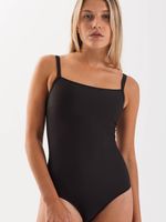 Traje de Baño Daikiri Mujer Escote Cuadrado Negro Filtro UV50+