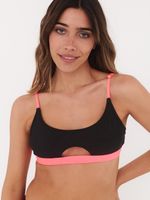 Top de Bikini Daikiri Mujer Deportivo Soporte Negro Filtro UV50+