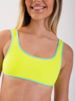 Top de Bikini Daikiri Mujer Deportivo Ajustable Amarillo Fluor Filtro UV50+