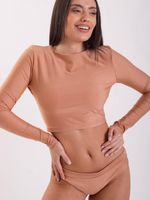 Bikini Surf Daikiri Mujer Manga Larga Espalda Abierta Café Filtro UV50+