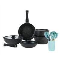 Batería Cocina Oxford + Set 12 Utensilios Calipso Simplit
