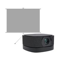 Proyector Portátil Lumix 9000lm + Telón Manual 60"" LEVO