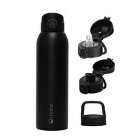 Botella Térmica Agua Acero Inox 3 Tapas HydroCore 1Lt Lhotse