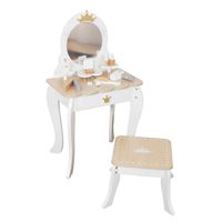 Tocador Infantil Para Niñas Espejo Maquillaje Madera Bandú