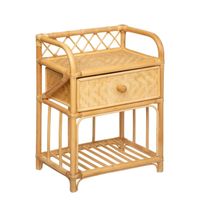 Velador Con Cajón Bambú Ratán 45x30x60 cm Atmosphera
