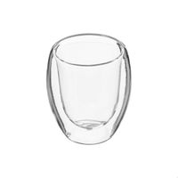 Set De 2 Tazas De Cafe Vidrio Doble Pared 80 cc