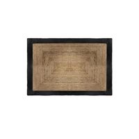 Alfombra de Yute con Borde Negro 120x170 cm Atmosphera