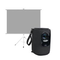 Proyector Portátil Nova 9000lm + Telón Manual 60"" LEVO