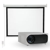 Proyector Portátil Orion 12000lm + Telón Eléctrico 100"" LEVO