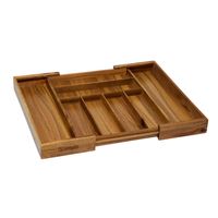 Organizador Cubiertos Expandible Madera Acasia Basel Simplit