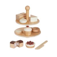 Set Juego Pastelería Corta Postre Infantil Niño Madera Bandú