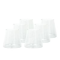 Set 6 Vasos de Vidrio Estilo Japonés 320 ml Simplit