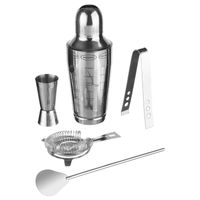 Set Coctelería 5 Piezas Acero Inox Secret de Gourmet
