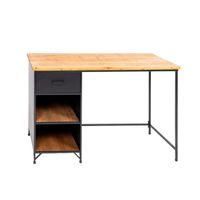 Escritorio Estilo Industrial con Cajón y Repisas 5Five