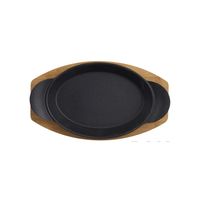 Fuente Hierro Fundido Con Bandeja Bambú 28x16 Cm Dangrill