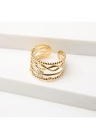 Anillo 19v69 Dorado Mujer STR445