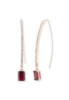 Aros Colgantes Ralph Lauren Rojo Mujer 14G00660