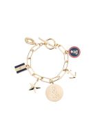 Pulsera Lauren Ralph Lauren Dorado Negro 14B00464