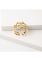 Anillo 19v69 Dorado Mujer STR167