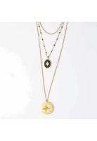 Collar Doble 19V69 Italia Dorado Mujer STNE580