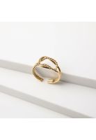 Anillo 19v69 Dorado Mujer STR220