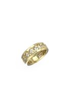 Anillo Guess Dorado JUBR04605JWYG54