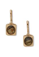 Aros Colgantes Anne Klein Verde Mujer 01G00782