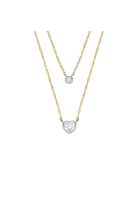 Collar Doble Fossil Dorado Mujer JF04357998