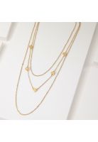 Collar Doble 19V69 Italia Dorado Mujer STNE112