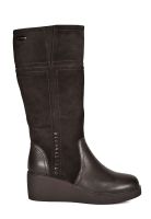 Bota Cuero Celina Café Oscuro